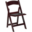 Padded Resin Garden Chair Mahogany - CP-1820-U-M